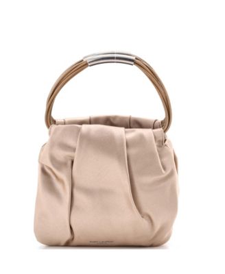 Б/у сумка Saint Laurent Mini Pochon с верхней ручкой из сатина
