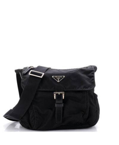 Pre-Owned Prada маленькая сумка-мессенджер Tessuto с пряжкой