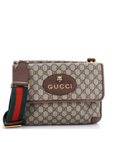 Pre-Owned Gucci Medium Neo Vintage Flap Messenger GG Coated Canvas
