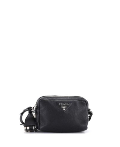 Pre-Owned Prada сумка через плечо Small Flou Camera Vitello Daino