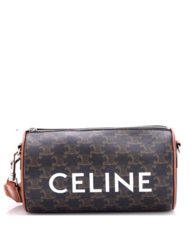 Цилиндрическая сумка Celine Logo Triomphe Coated Canva (Pre-Owned)