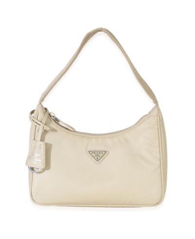 Pre-Owned Prada Beige Re-Nylon Re-Edition 2000 Mini Bag