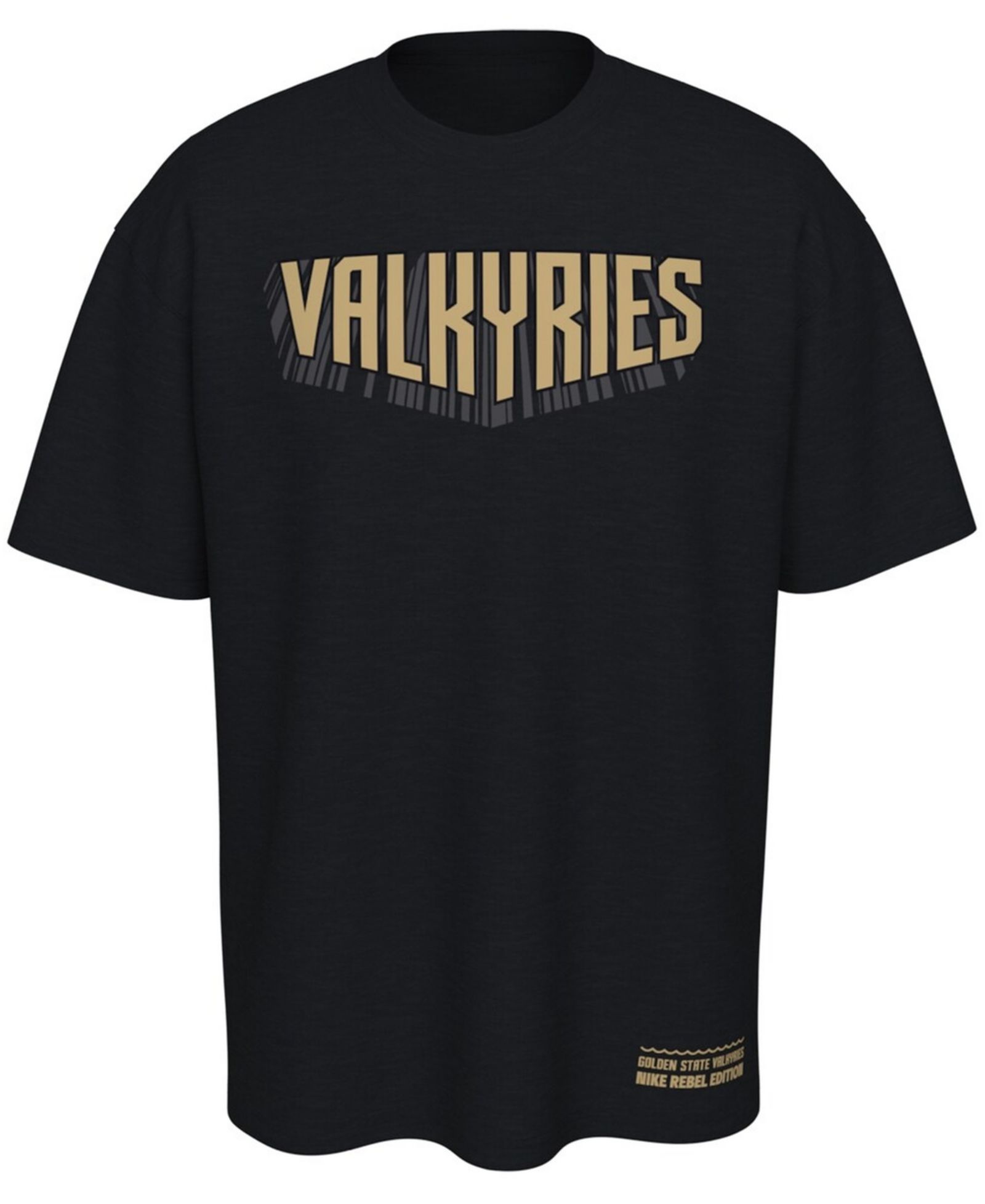 Nike футболка Nike Black Golden State Valkyries Standard Issue Rebel Edition для мужчин и женщин