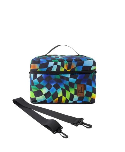 Deux par Deux Little Boy Checkered Adventure Functional Lunch Box