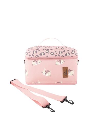 Deux par Deux Little Girl Leopard Charming Durable Everyday Lunch Box