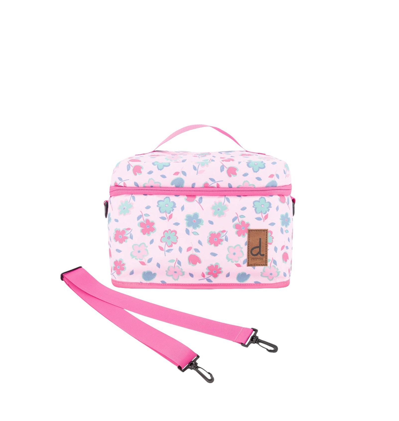 Deux par Deux Little Girl Flowers Charming Spacious Durable Lunch Box