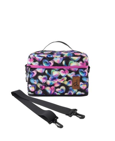 Deux par Deux Little Girl Hearts Charming Functional Spacious Lunch Box