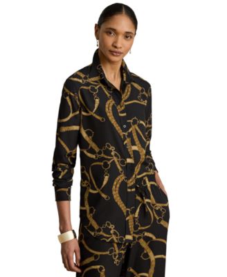 Женская рубашка Lauren Ralph Lauren Classic Fit с принтом