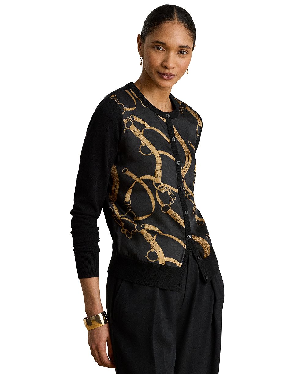 Lauren Ralph Lauren Женский кардиган с принтом Belting Print