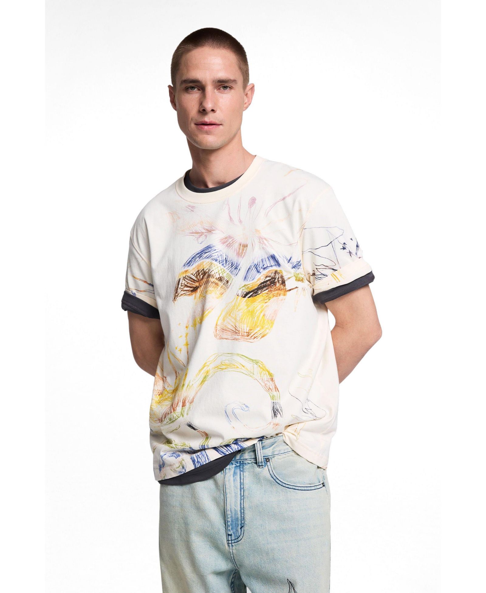 Мужская футболка Desigual с принтом