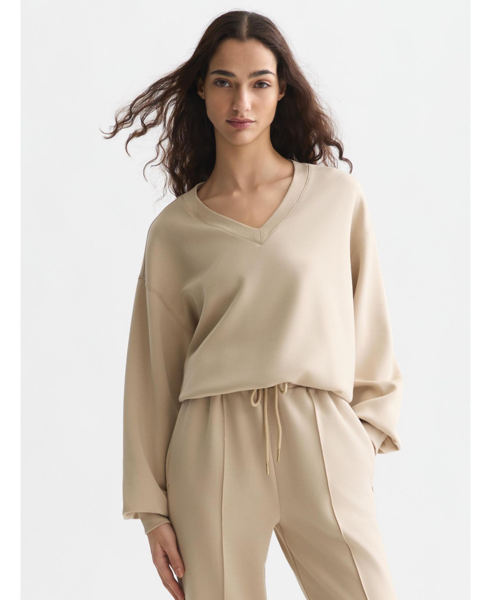 SCOTCH & SODA Women's Modal V-Neck Sweatshirt