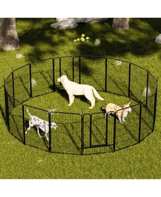 Streamdale Furniture 16-Panel 40-Inch Heavy-Duty Metal Dog Playpen - Indoor/Outdoor Pet Fence