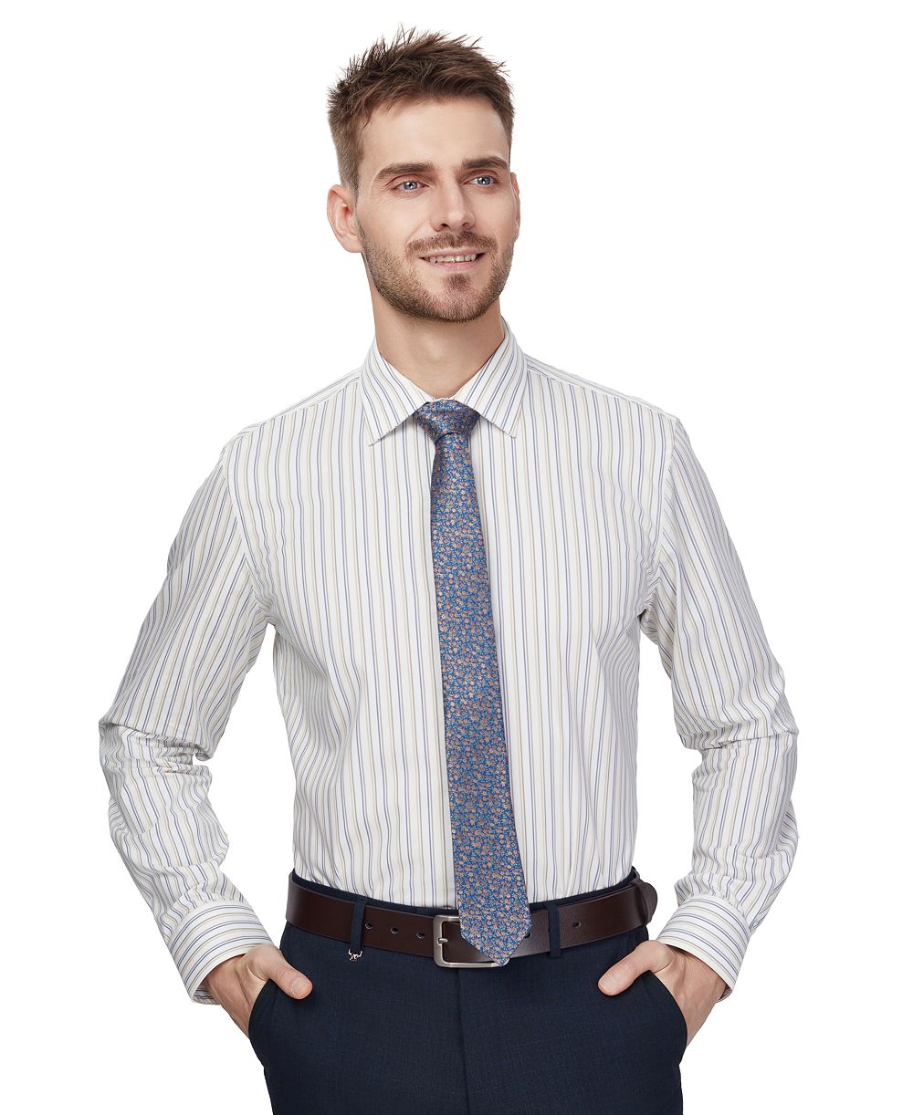 Bar III Мужская классическая рубашка Slim-Fit с полоской, Harvest Stripe