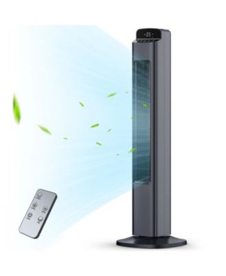 COWSAR Bladeless Tower Fan with Remote, 5 Speeds
