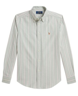 Polo Ralph Lauren Boys' 8-20 Striped Cotton Oxford Shirt