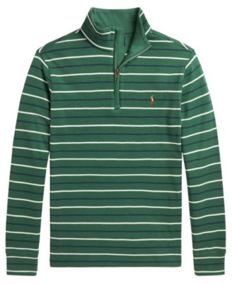Рубашка Polo Ralph Lauren для мальчиков с молнией на четверть, interlock