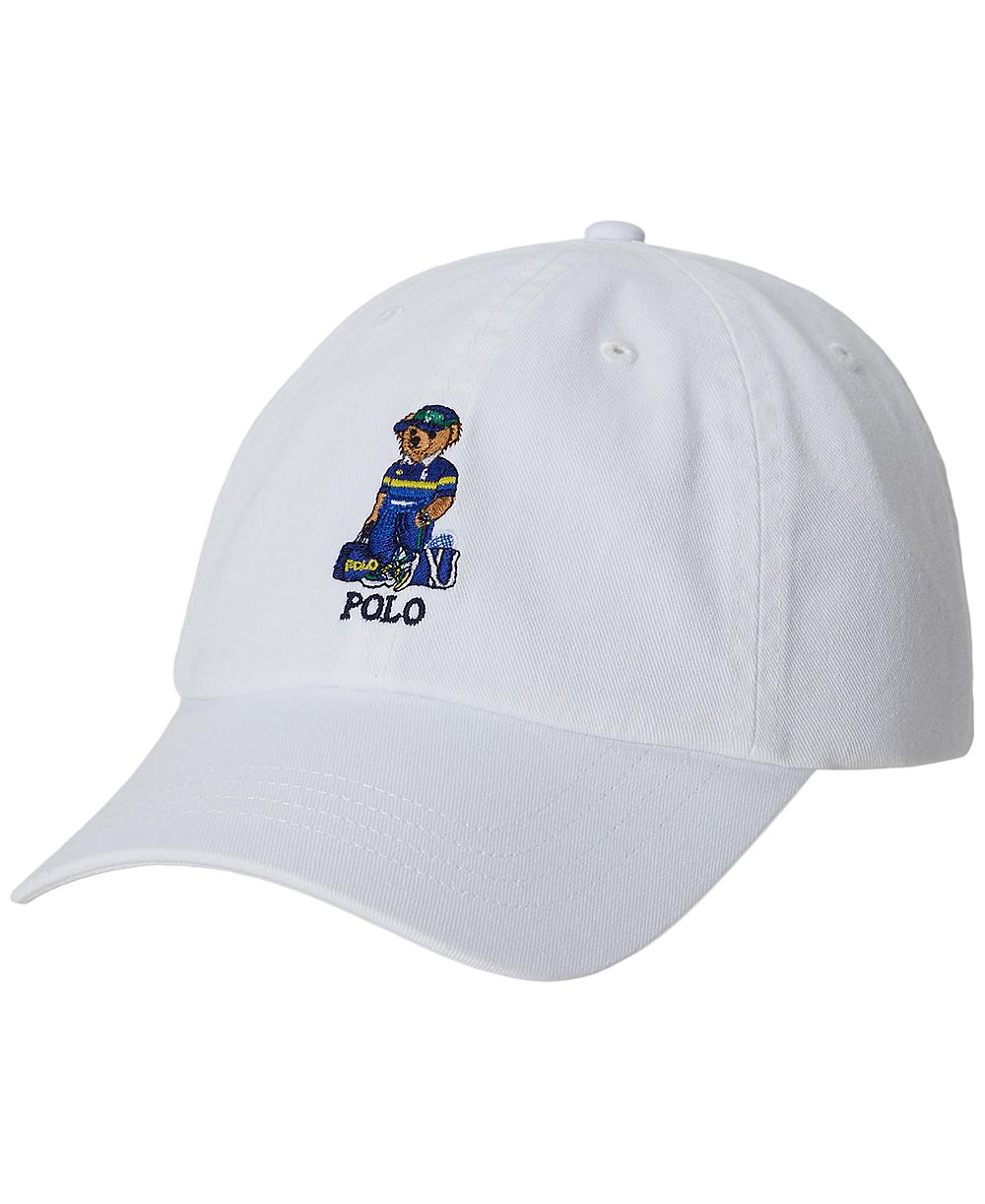 Polo Ralph Lauren Boys' 8-20 US Open Polo Bear Cotton Ball Cap
