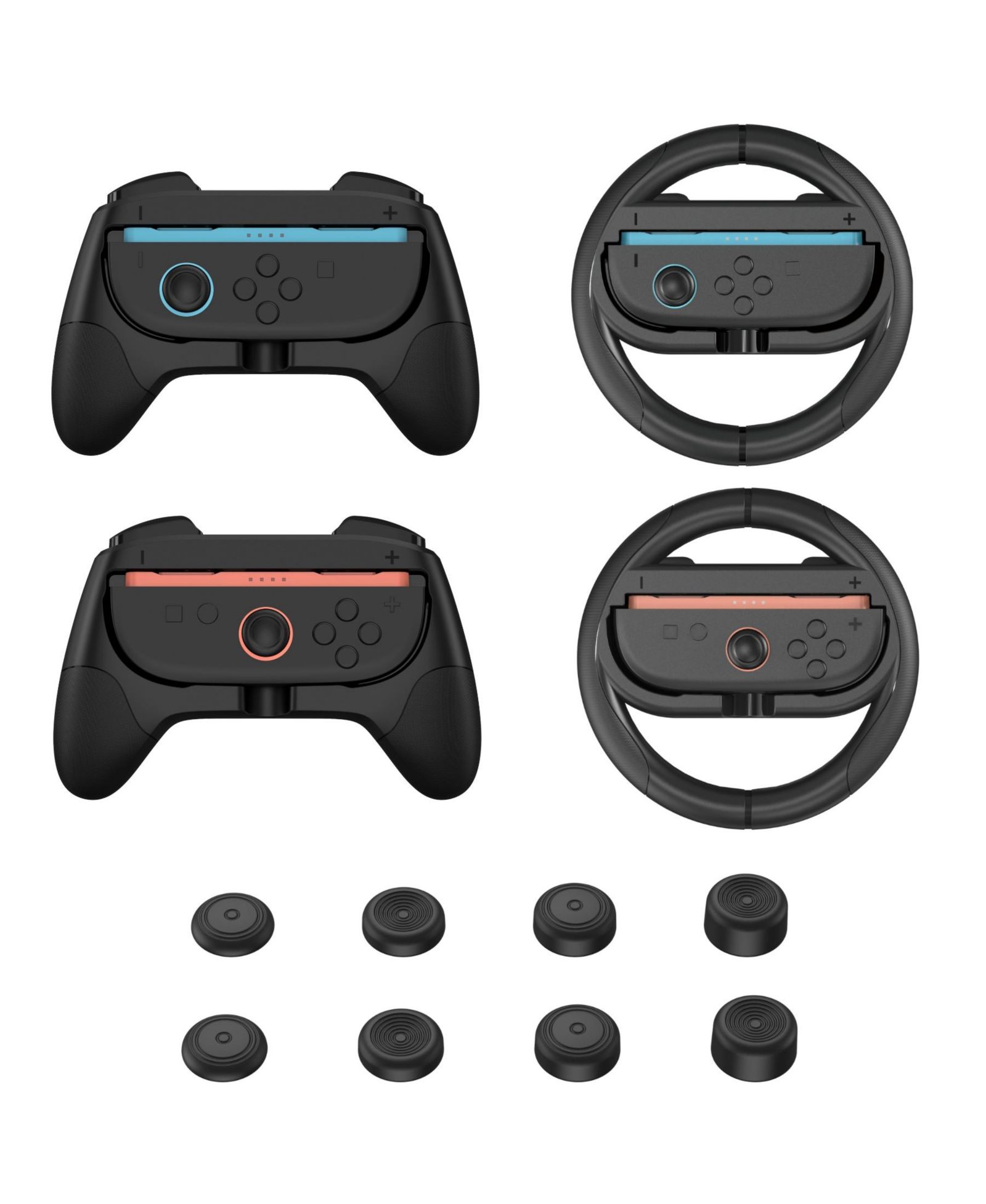 Biogenik 12-in-1 Ergonomic Controller Accessory Kit for Nintendo Switch 2 Joy-Con