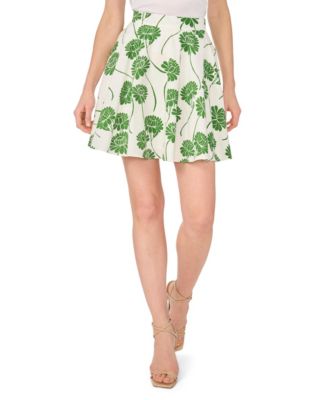 1.STATE Women's Circle Printed A-Line Mini Skirt