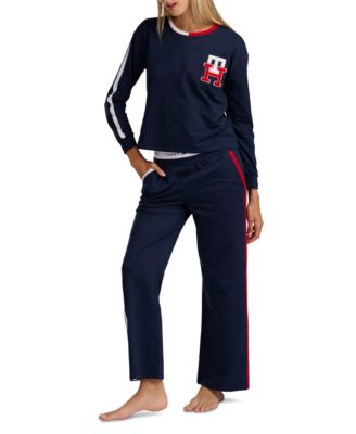 Tommy Hilfiger женский комплект из двух предметов: пуловер с длинным рукавом и широкие брюки