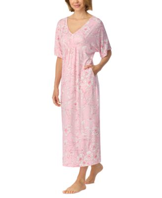 Ellen Tracy Women's V-Neck Pockets Nightgown