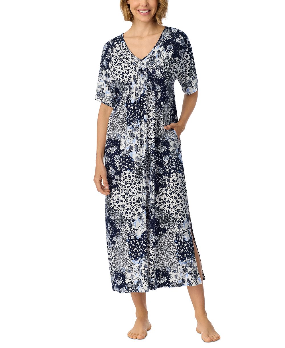 Ellen Tracy Women's V-Neck Pockets Long Tunic