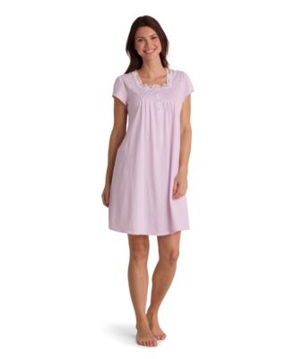Платье Miss Elaine Women's Short-Sleeve Square Neck Short Gown