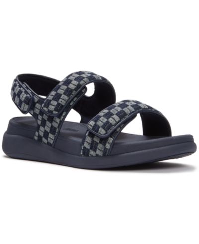 FitFlop Женские сандалии F-Mode Go Checkerboard с круглым носком