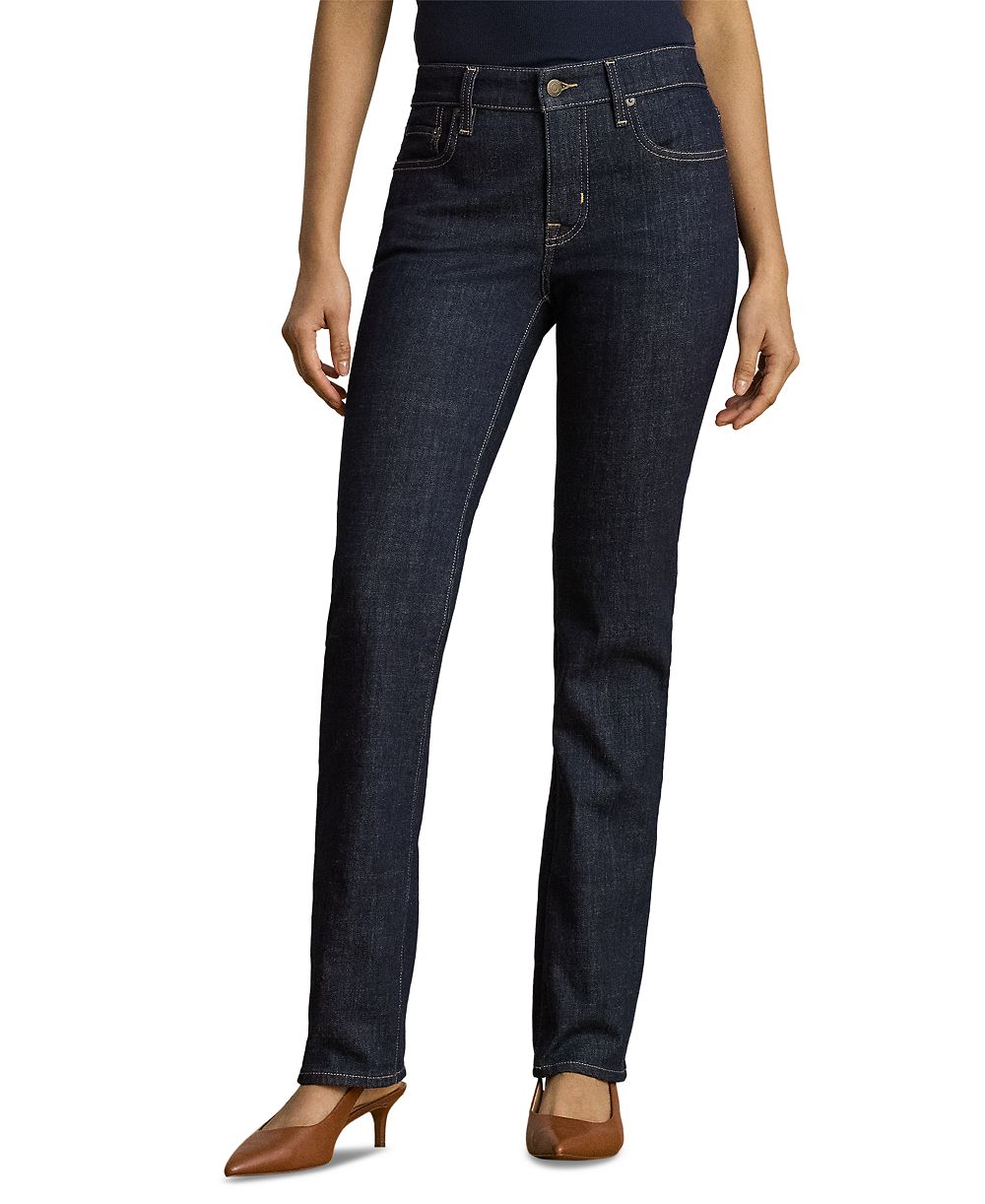 Джинсы Lauren Ralph Lauren Petite Mid-Rise Straight Cut