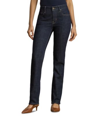 Lauren Ralph Lauren Petite Mid-Rise Slim Straight Jeans