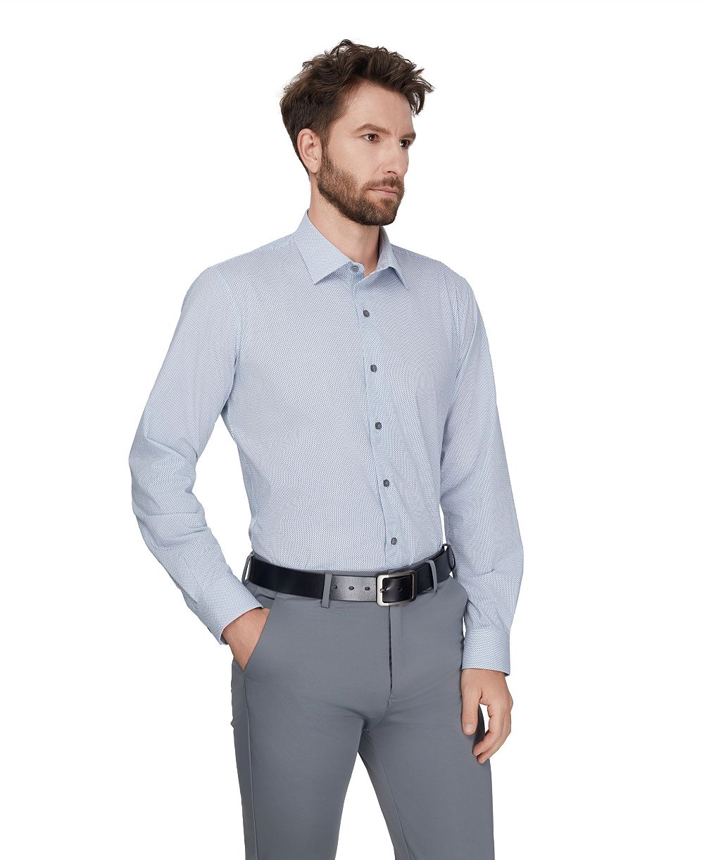 Alfani Мужская классическая рубашка Slim-Fit с воротником