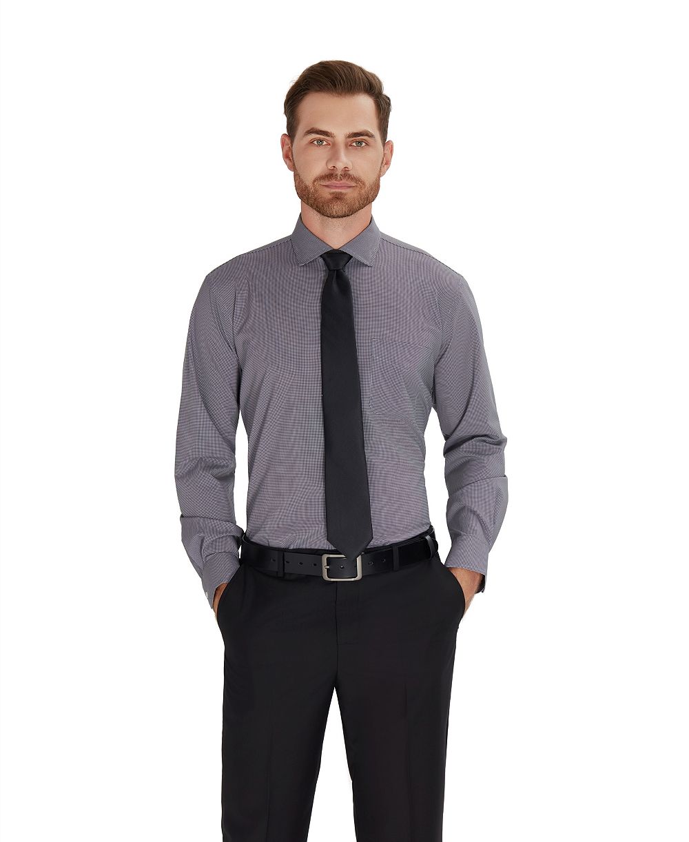 Мужская рубашка Club Room Regular-Fit в клетку houndstooth
