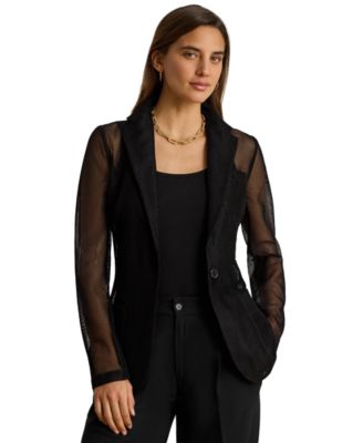 Женский блейзер Lauren Ralph Lauren Mesh Single-Button