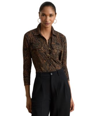 Женская рубашка Lauren Ralph Lauren Paisley Stretch Jersey
