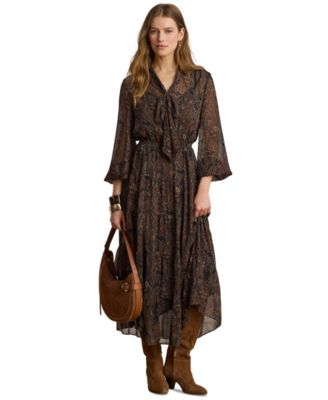 Женское платье Lauren Ralph Lauren с длинным рукавом