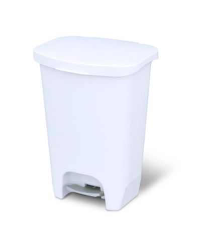 Мусорное ведро Glad с крышкой и педалью, 13 Gal, White