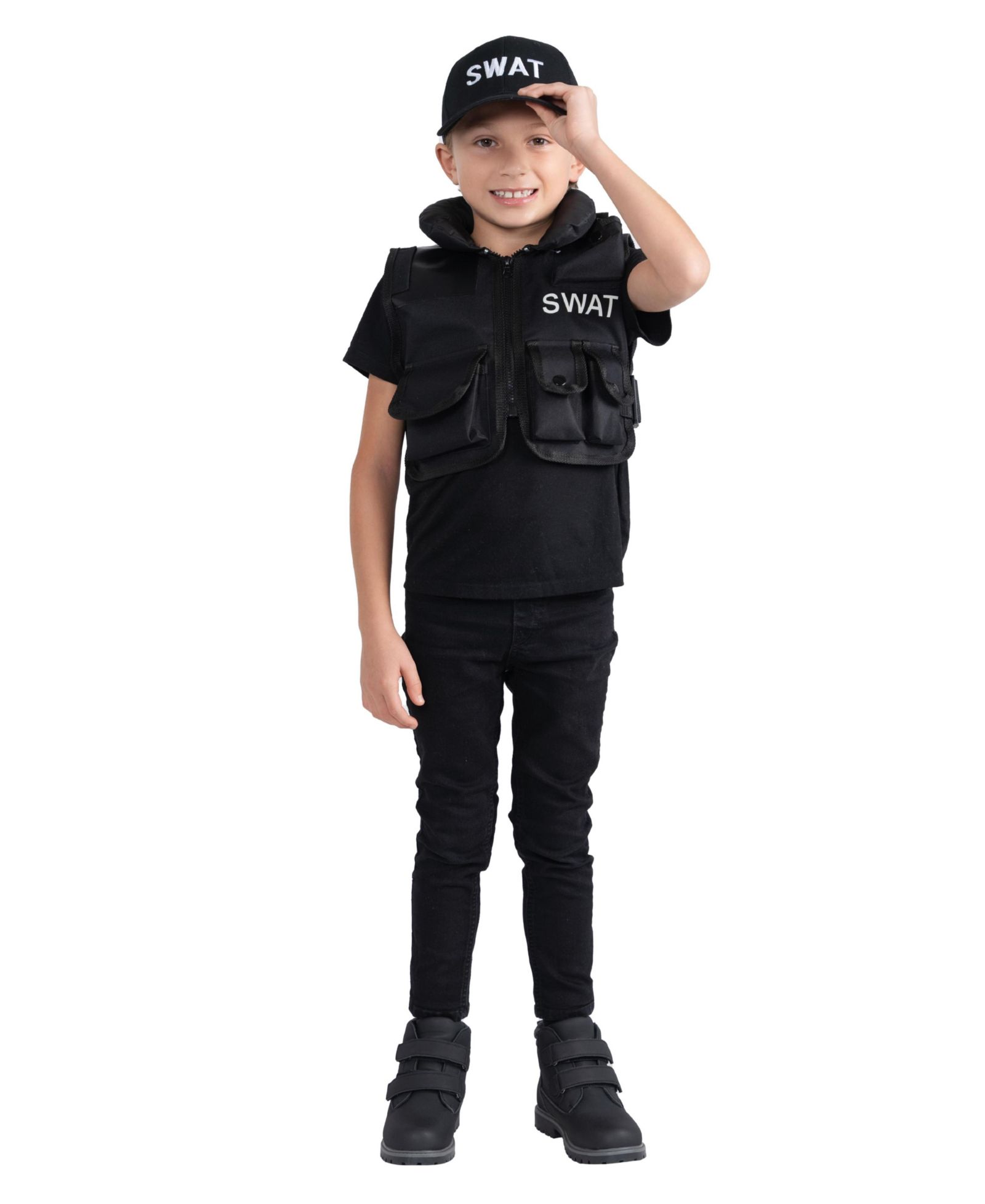 Dress Up America Набор жилета и кепки SWAT - Детский