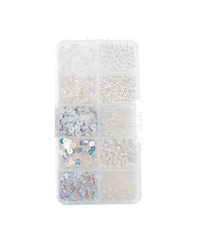 John Bead 10 Types Mix Sequins and Beads Kit for Jewelry Making