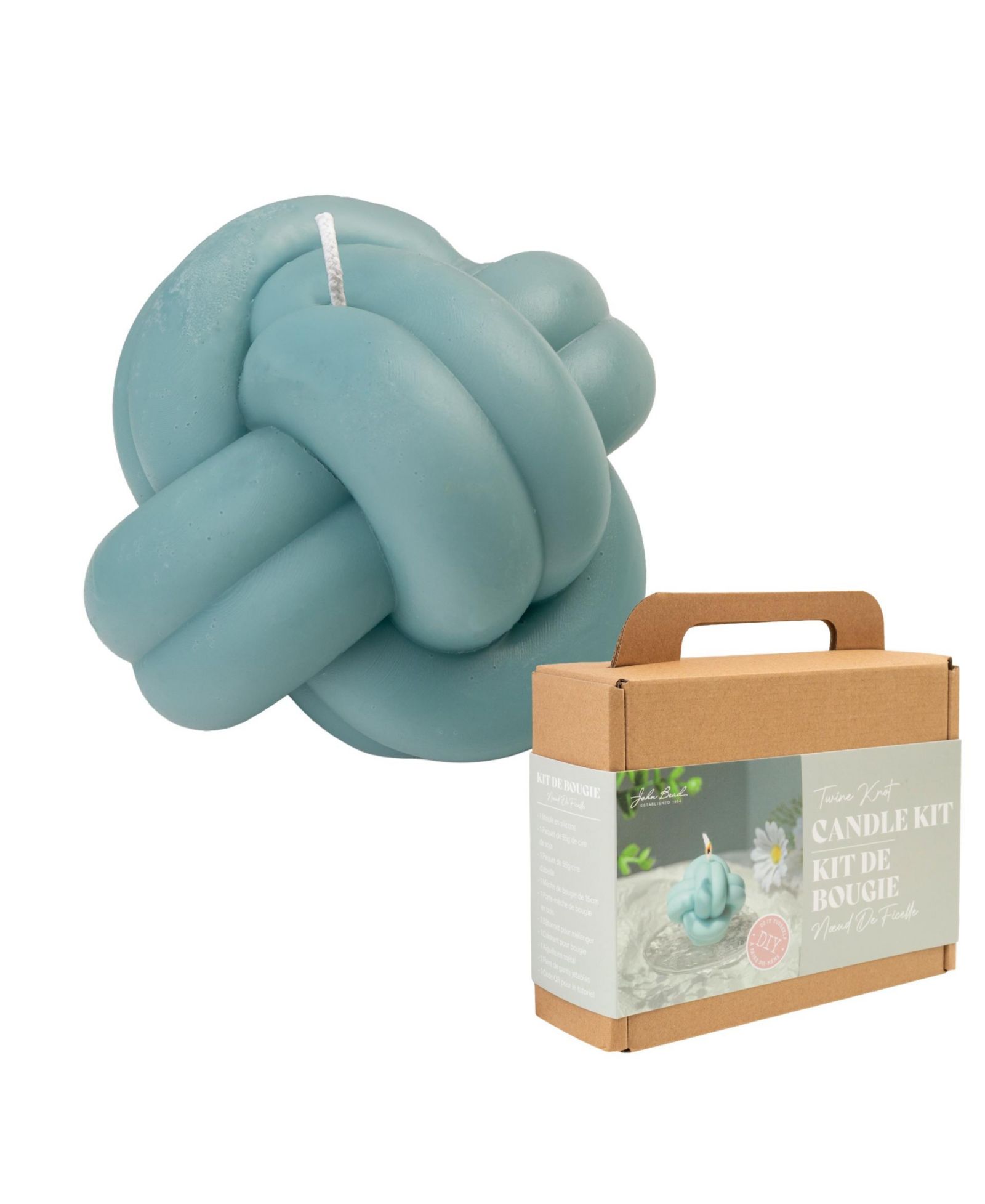 John Bead Decorative Candle Making Kit, Twine Knot DIY Art Kit for Home Decor Accessories