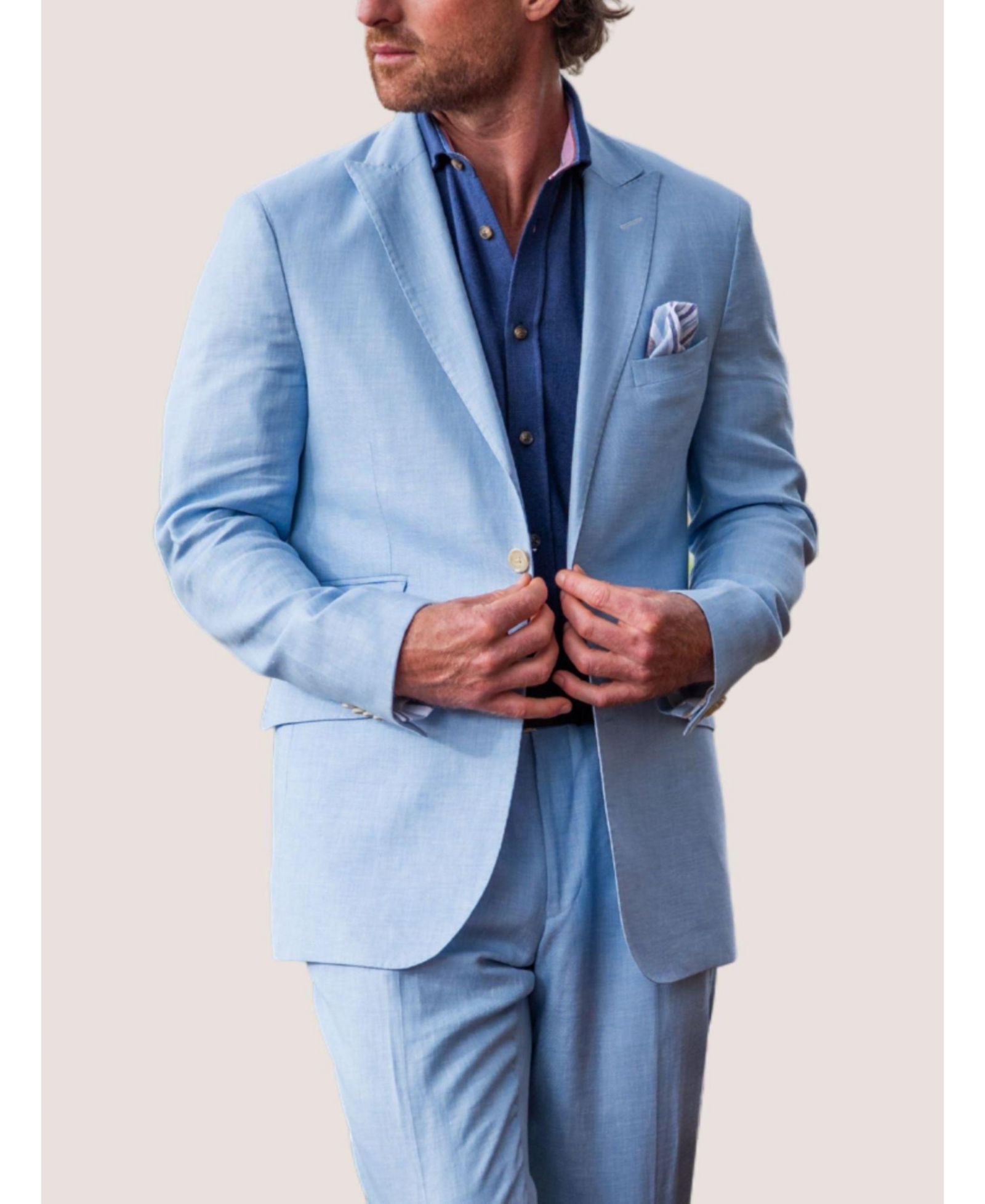 Koy Clothing Men's Tailored Linen Blend Blazer