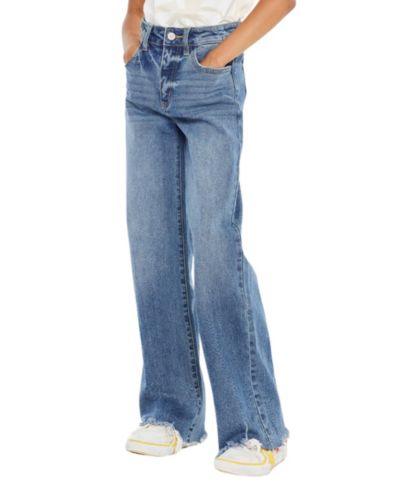 KanCan Детские джинсы Kitty High Rise Slim Wide Leg с деталями на подоле