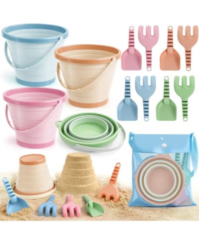 Набор для пляжа GNUADZ Sand Buckets Shovels Rakes Mesh Bag