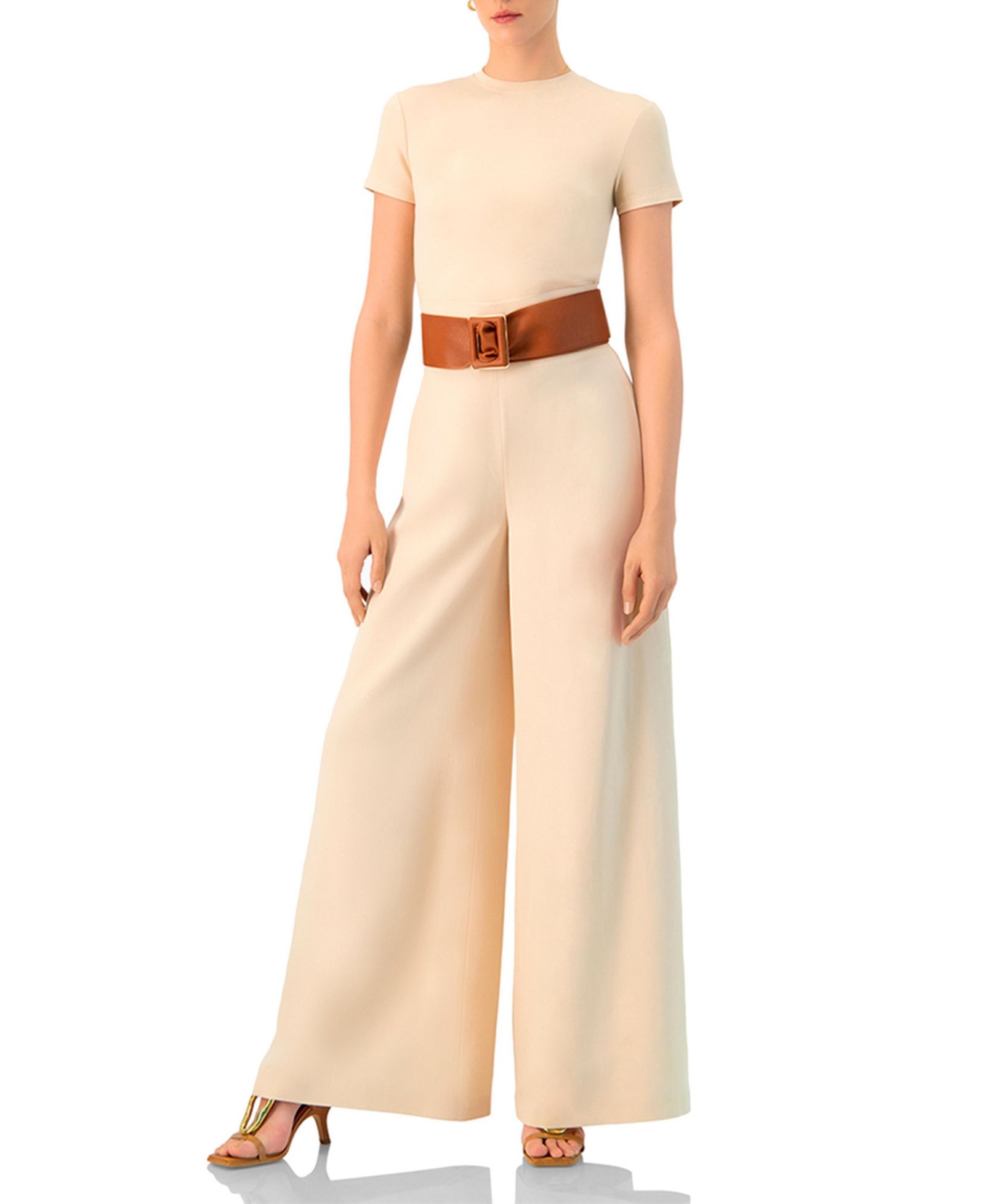 Ivonne Women's Wide-Leg Super Soft Pants with Broad Waistband