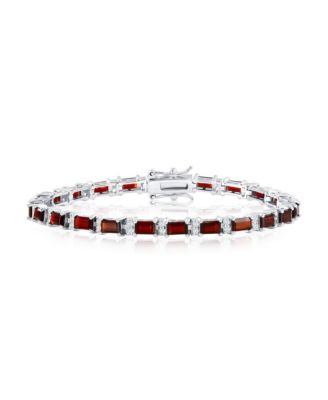 Simona Emerald Bracelet in Sterling Silver