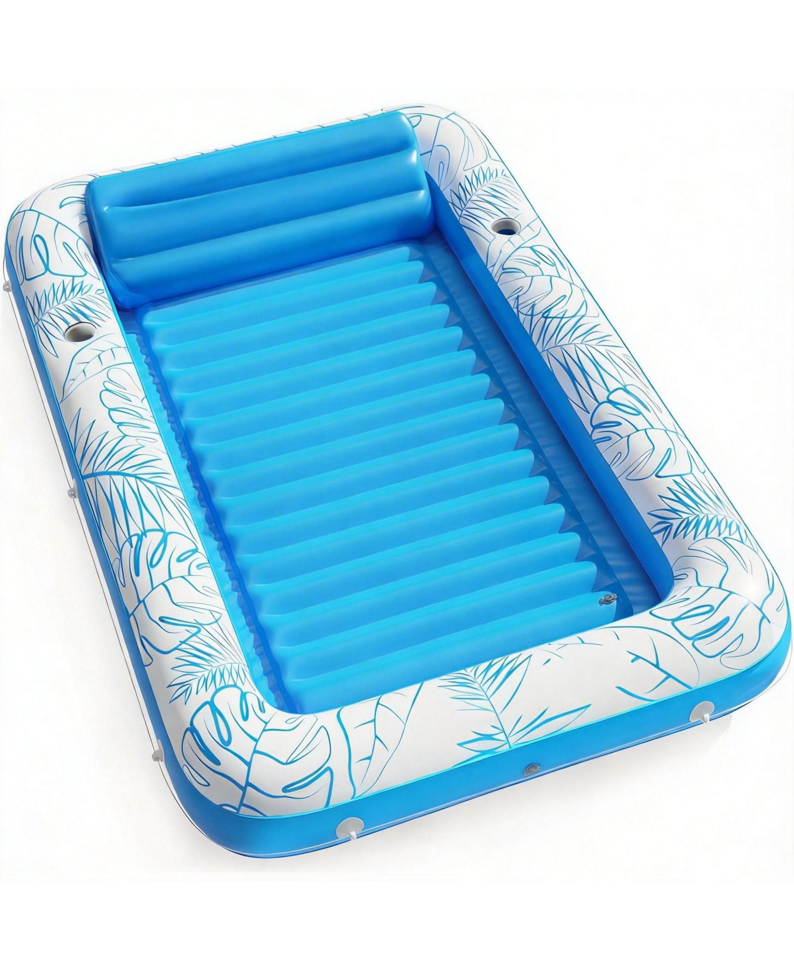 GNUADZ Inflatable Tanning Pool Lounger Float Sun Tub Bed 89x67