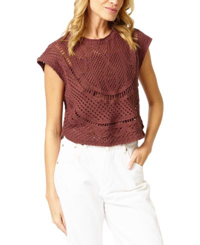 Central Park West Women's Ember Machine Crochet Top