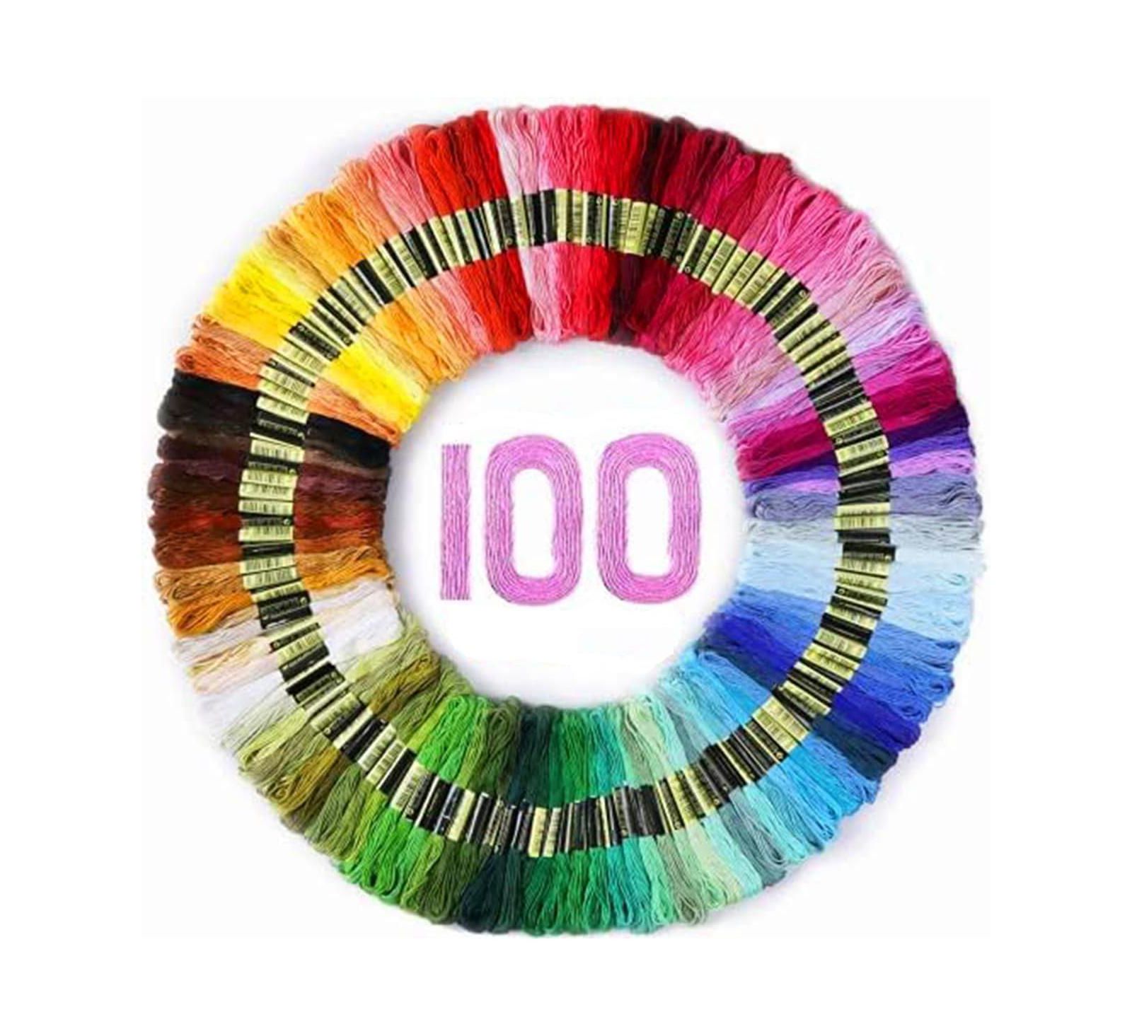 Набор ниток для вышивания GNUADZ 100 цветов Cross Stitch Bracelet String