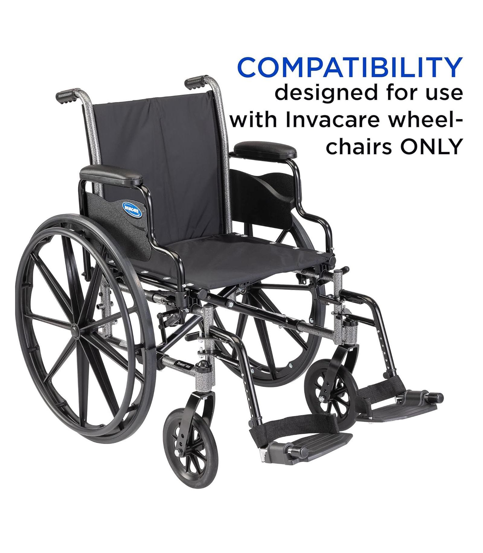 Подлокотник для инвалидной коляски Invacare с петлями для пяток, регулируемый
