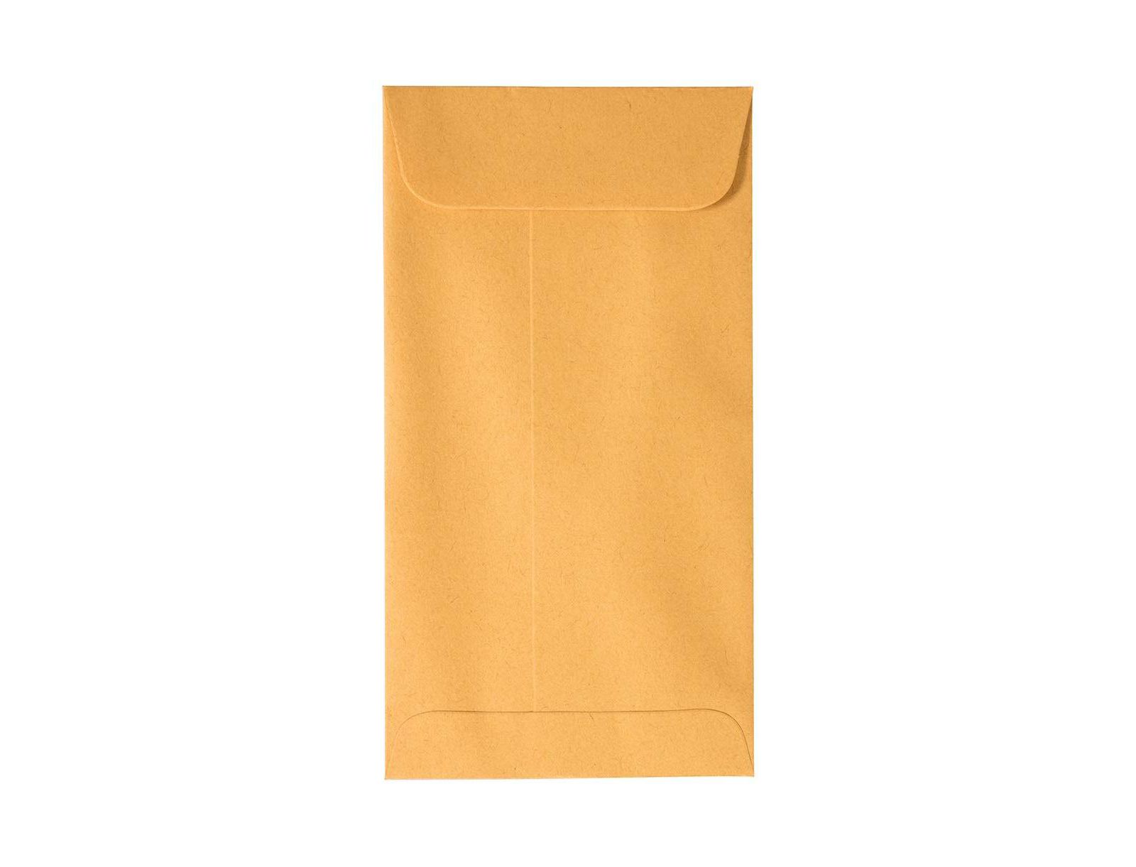 GNUADZ 7 Business Envelope Peel Seal Manila Coin