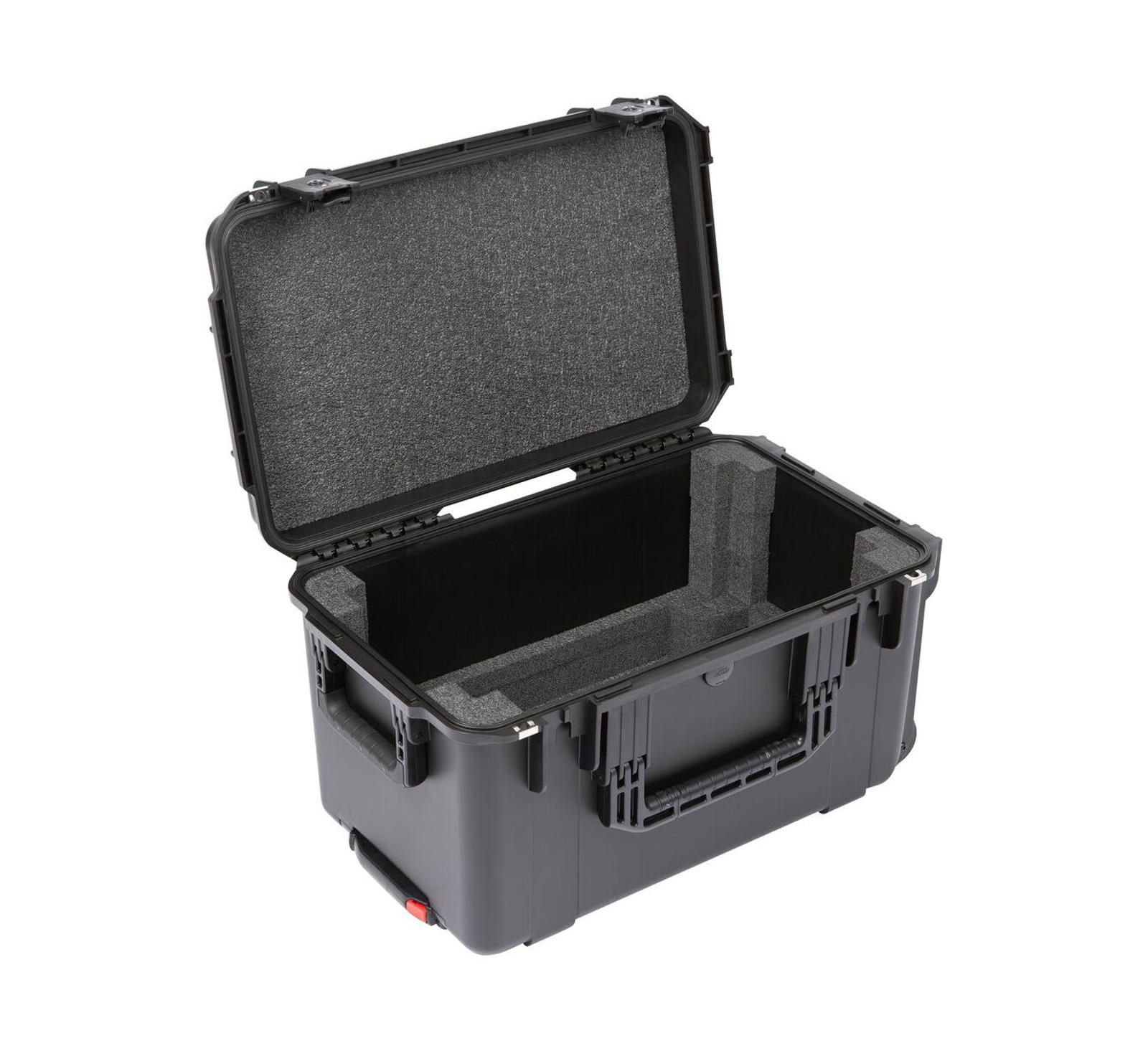SKB iSeries 4RU Injection Molded Fly Rack Waterproof Wheeled Case, 9" Depth